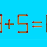 Test IQ cu bețe de chibrit: poți corecta egalitatea 19 + 5 = 10 mutând un singur băț?