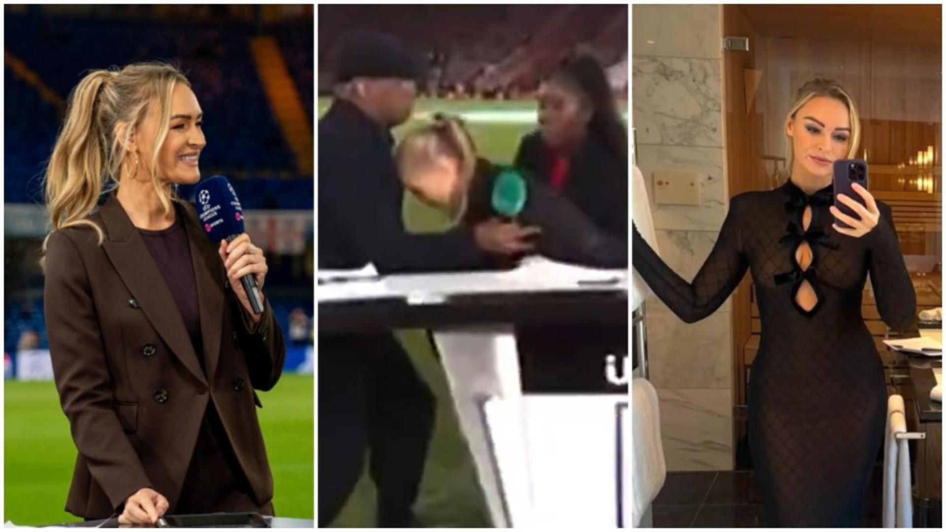 Incident șocant în direct: o prezentatoare a leșinat înaintea unui meci amical