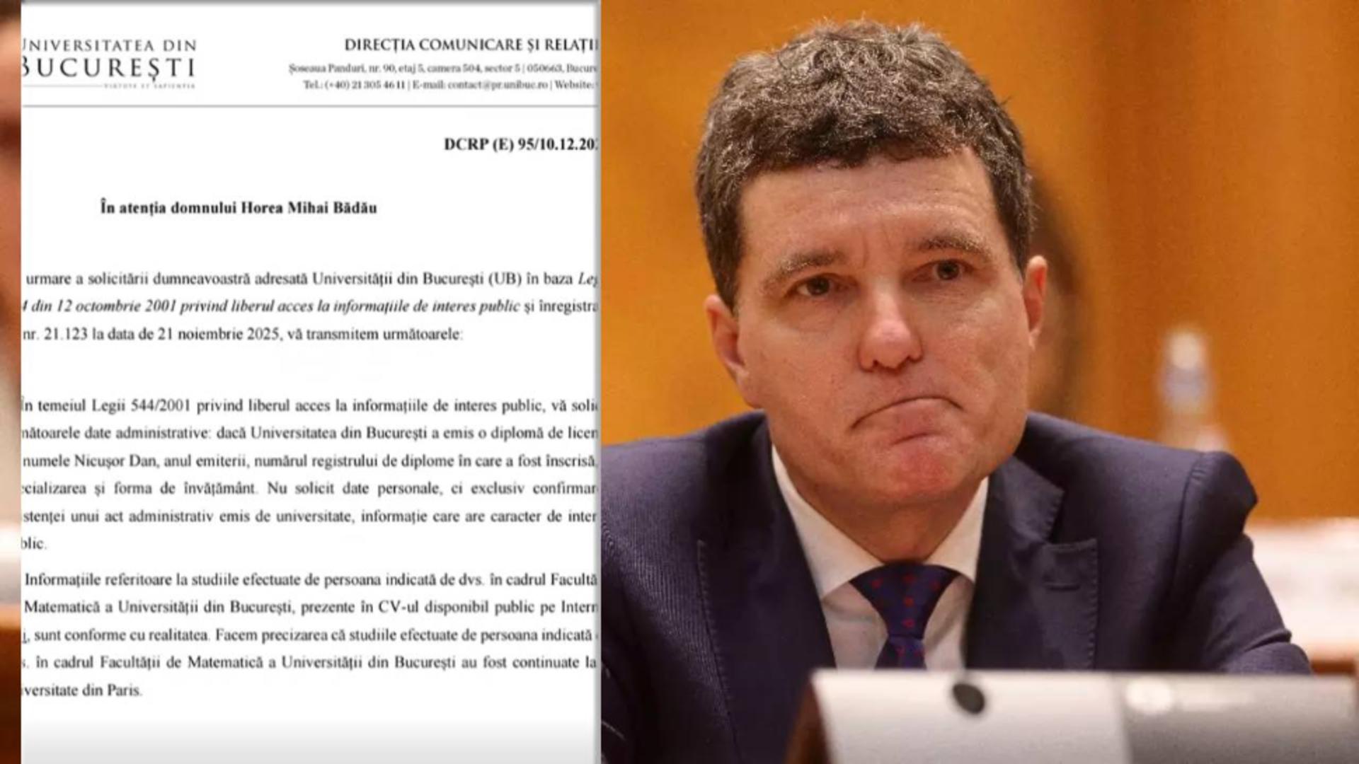 Controverse în legătură cu studiile lui Nicușor Dan. Ce a descoperit un fost profesor, răspunsul oficial al Universității București