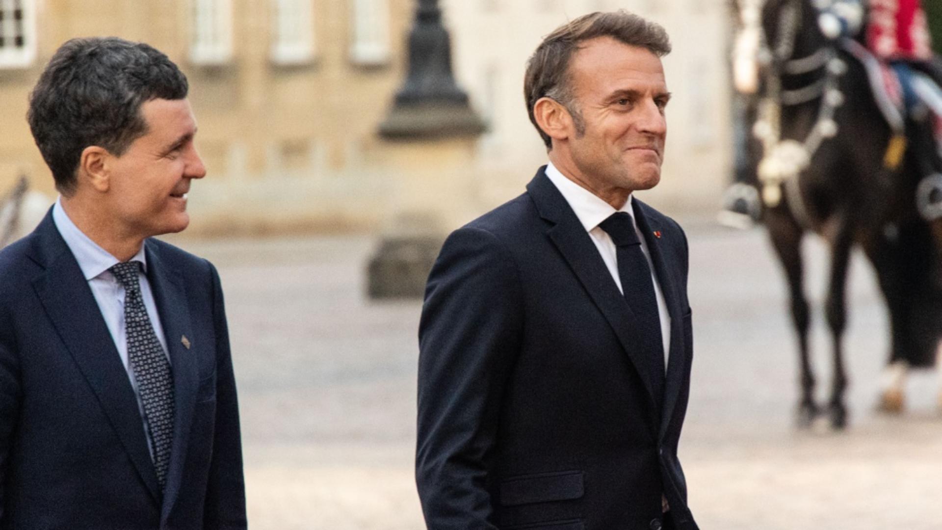 Nicușor Dan se întâlnește cu Emmanuel Macron la Palatul Élysée