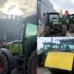 Fermierii francezi protestează în fața Parlamentului European de la Strasbourg. Zeci de utiaje blochează accesul în instituție
