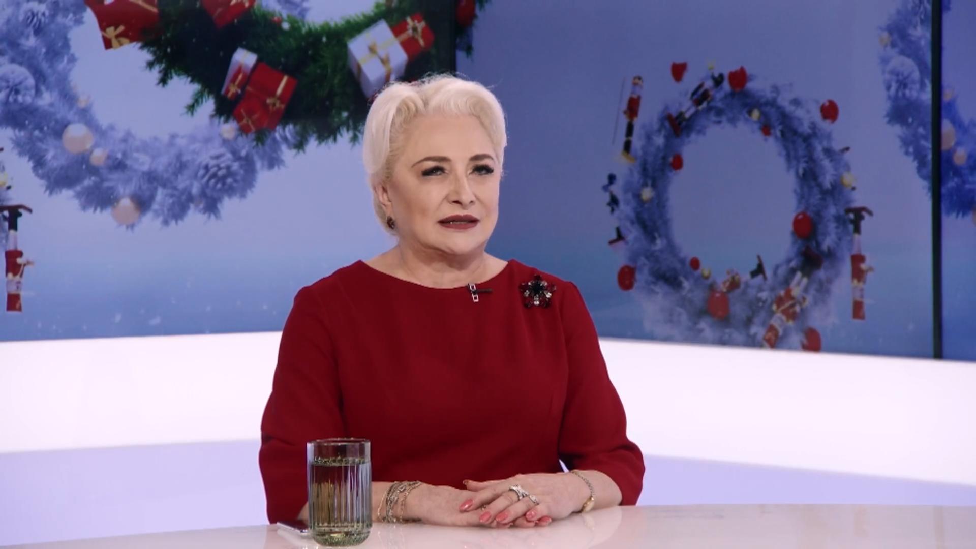 Viorica Dăncilă, interviu de colecție în Ajunul Crăciunului, la Televiziunea Poporului – VIDEO