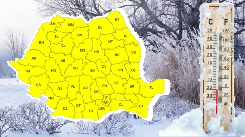 Alertă de la ANM. Atenţionările de ger au fost prelungite până joi dimineaţă -HĂRȚILE zonelor vizate