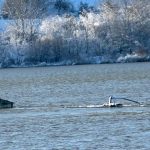 O barjă încărcată cu îngrășăminte chimice s-a scufundat în Dunăre, la Zimnicea. Autoritățile au reacționat abia după trei zile