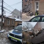 EXPLOZIE la sediul Poliției Lugoj! Trei angajați MAI au fost răniți după ce o anexă a sărit în aer FOTO&VIDEO