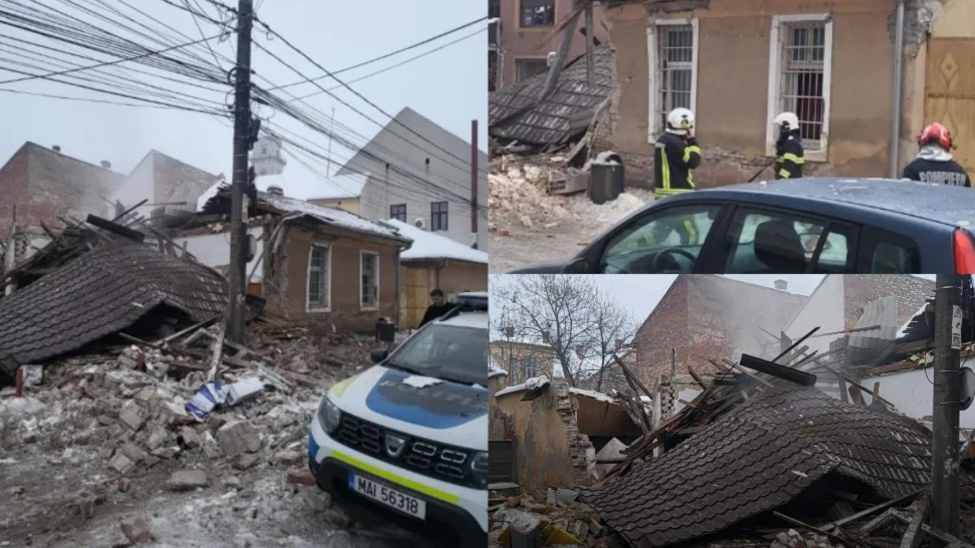 Anchetă uriașă după EXPLOZIA de la sediul Poliției Lugoj! Sepecialiștii ISU și INSEMEX, în teren