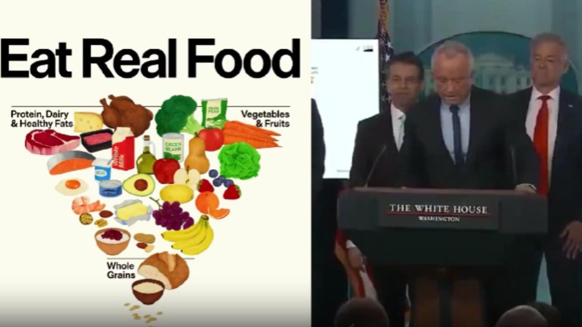 Schimbare uriașă în politica de nutriție din SUA. Secretarul american al Sănătății: „Mâncați alimente reale!”