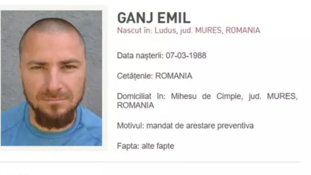 FBI intră pe fir în cazul Emil Gânj. Criminalul din Mureș s-ar ascunde în tuneluri din al Doilea Război Mondial din Ungaria