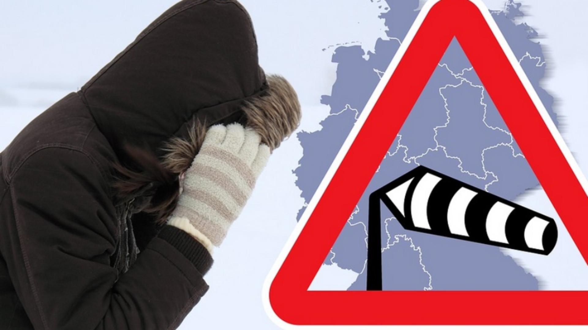 Alertă meteo în Cluj: COD ROȘU de vânt extrem în zona de munte