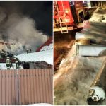 Incendiu devastator la o pensiune din județul Caraș-Severin. Pompierii au evacuat la timp mai multe butelii cu propan