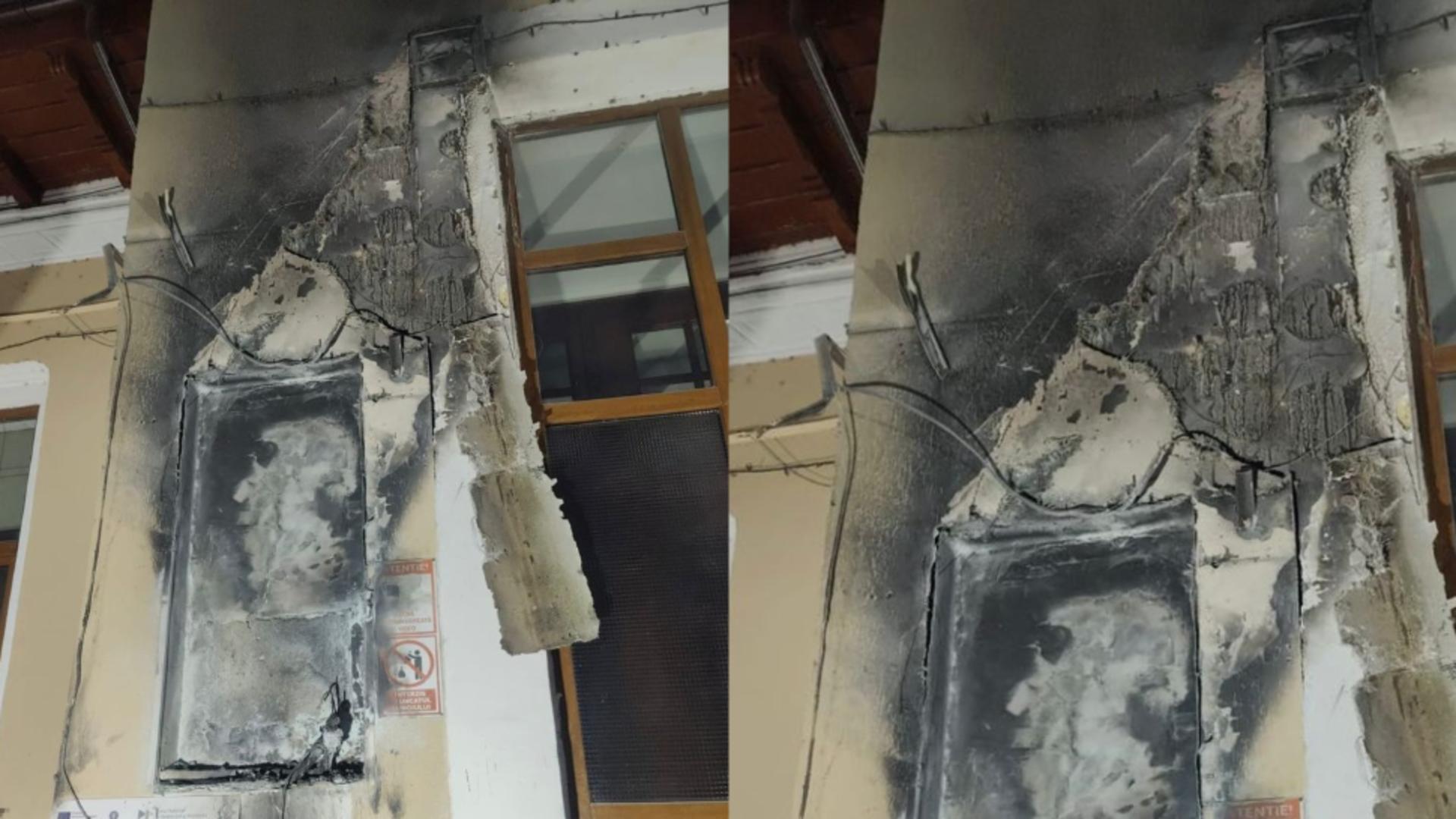 Incendiu la un liceu din Târgu Jiu. Aproximativ 300 de elevi au fost evacuați de urgență, după ce un panou electric a luat foc