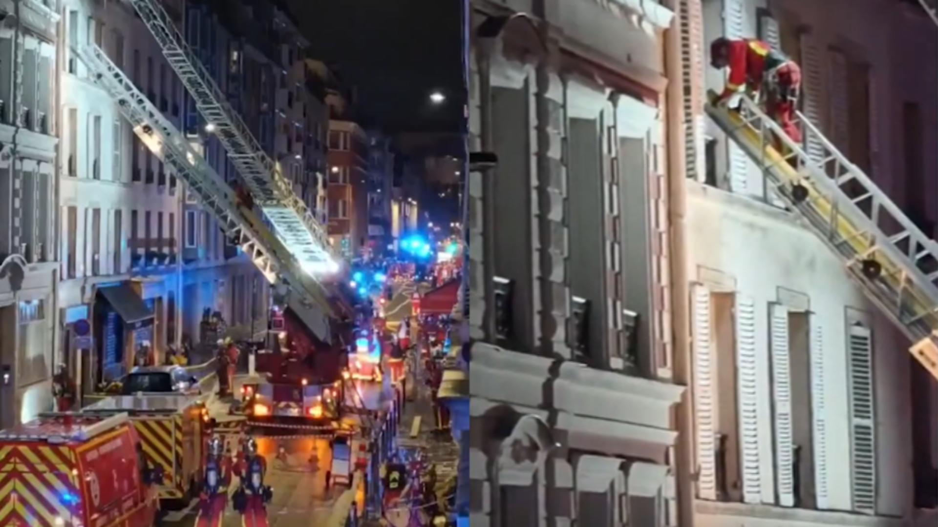 Momente de panică la Paris. 20 de persoane au fost rănite, după ce un apartament s-a prăbușit-VIDEO