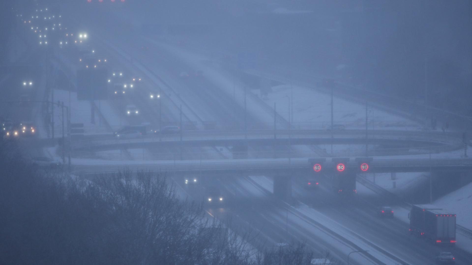 Haos în Europa de Vest din cauza furtunii Goretti: ninsori abundente, ger și transporturi paralizate