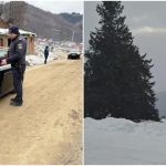 Mare atenție, șoferi. Drumul care duce către Vârful lui Roman, în zona montană a localităţii Horezu, închis din cauza viscolului