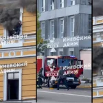 Atac în centrul Kievului: oameni ies pe ferestre ca să scape de flăcări, după lovitura unei drone rusești