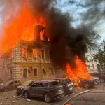 Sediul Academiei Naționale de Științe din Ucraina, lovit într-un atac cu drone. Academia Română: „Suntem alături de dumneavoastră”