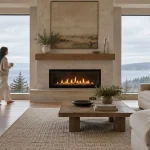 Seara în care livingul se schimbă: ce aduce un șemineu pe gaz într-un interior contemporan
