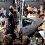 Accident șocant în Grecia: o mașină a intrat în plin într-o tavernă, printre clienți